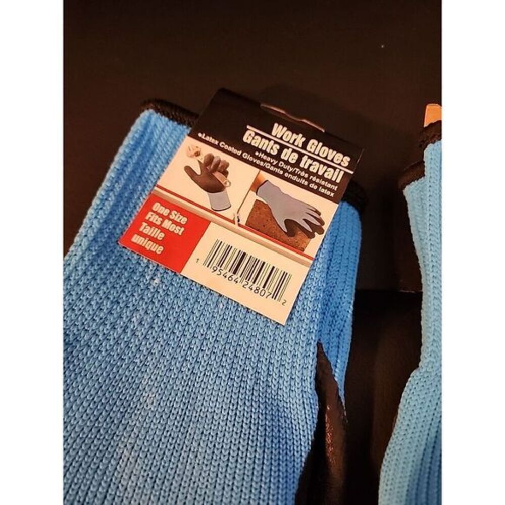 tool bench‎ hardware Heavy Duty Latex Gloves (2 Pairs) - Picture 3 of 4